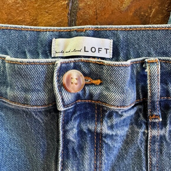 LOFT High Rise Wide Leg Sailor Jeans, Women's Size 8 / 29 - Picture 4 of 5